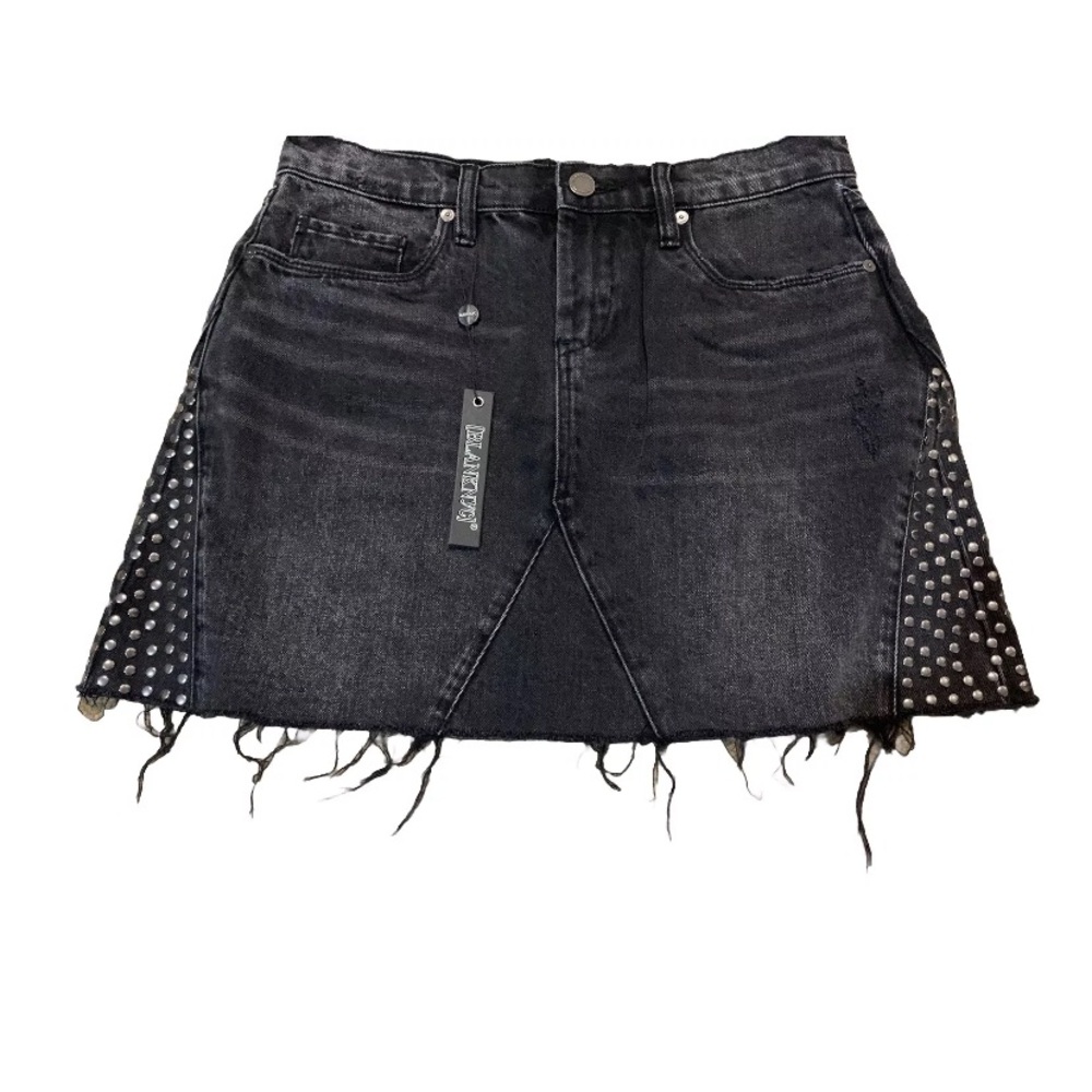 BlankNYC studded denim mini skirt